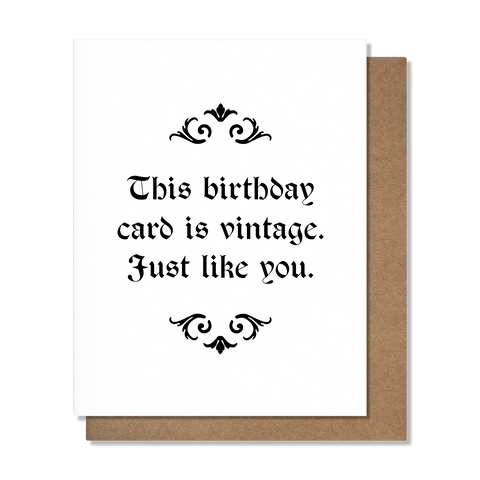 This Card Is Vintage - 20520