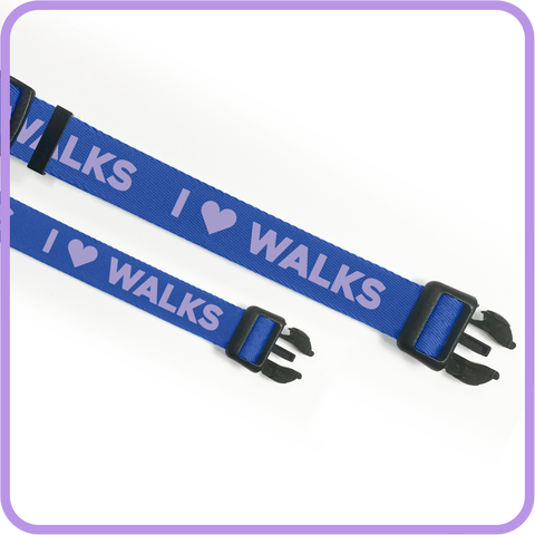 I Love Walks (Blue) Collar - 62014 & 62015